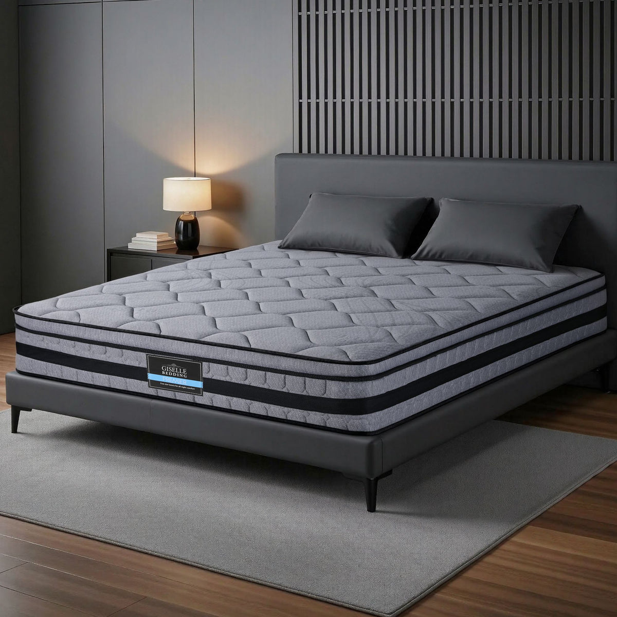 Giselle Bedding 34cm Queen Mattress Hybrid, Pocket Spring Bed Mattress