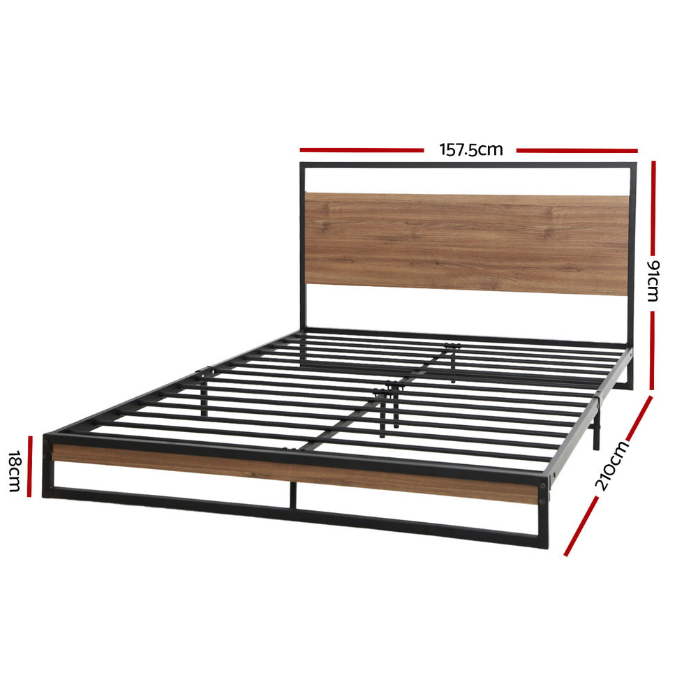 Artiss Bed Frame Queen Size Metal Bed Frame DANE